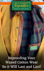 Reproofing Waxed Cotton Outerwear