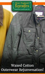 Waxed Cotton Outerwear Rejunvenation